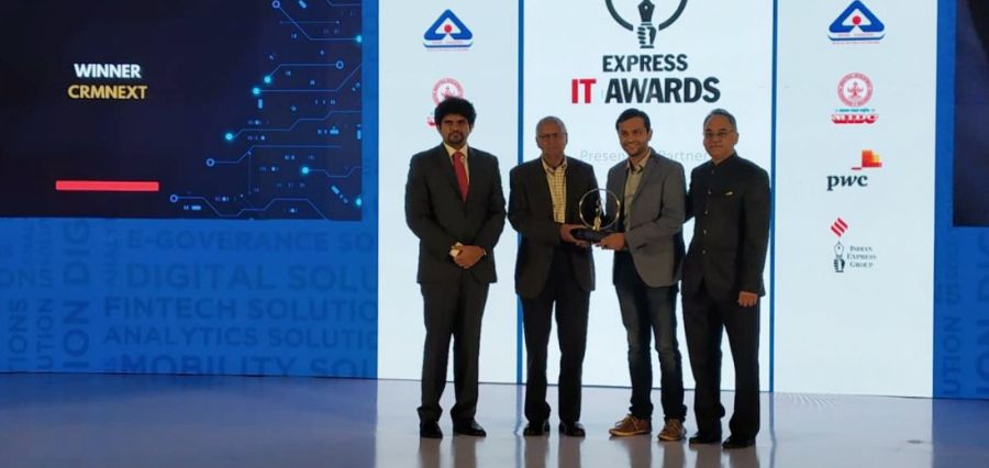 CRMNEXT bags the prestigious 'Digital Solution of The Year' award at Express IT Awards 2019