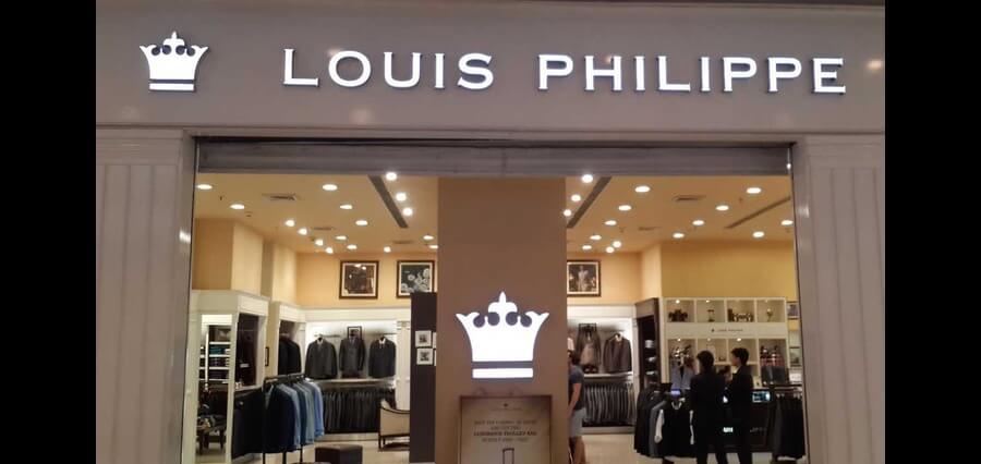 The inside look of Louis Philippe store.